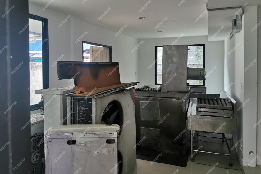 abandoned house with old furniture