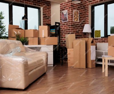 deceased estate clearance living room boxes move